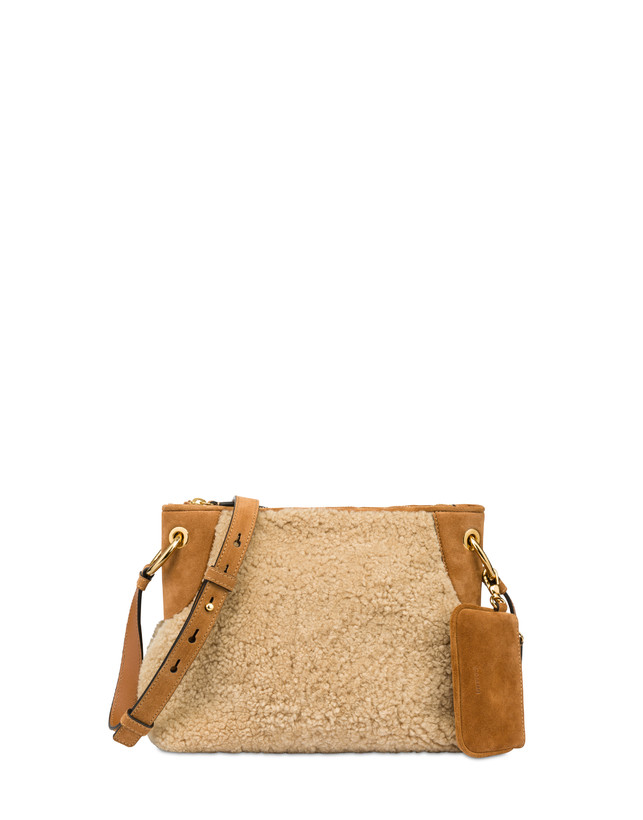 Anjia shoulder bag in sheepskin and crust Photo 1