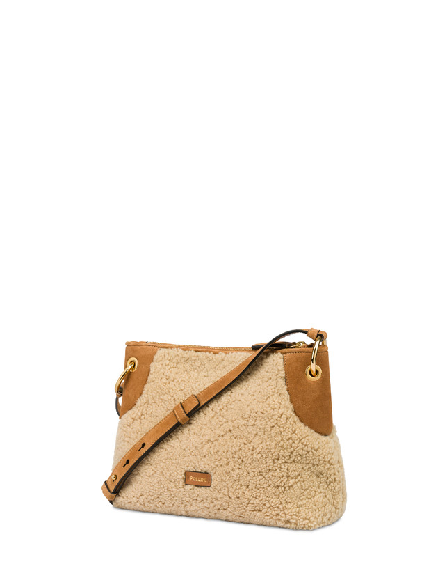 Anjia shoulder bag in sheepskin and crust Photo 3