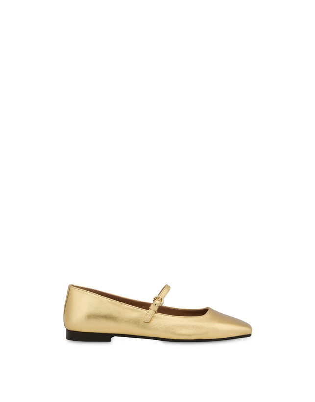 Ballerine in nappa laminata Nina Photo 1