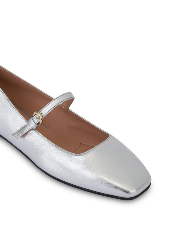 Ballerine in nappa laminata Nina Photo 4