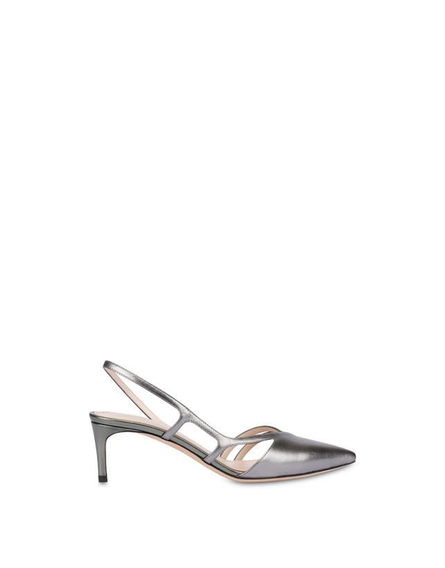 Slingback in nappa laminata Oblique Photo 1