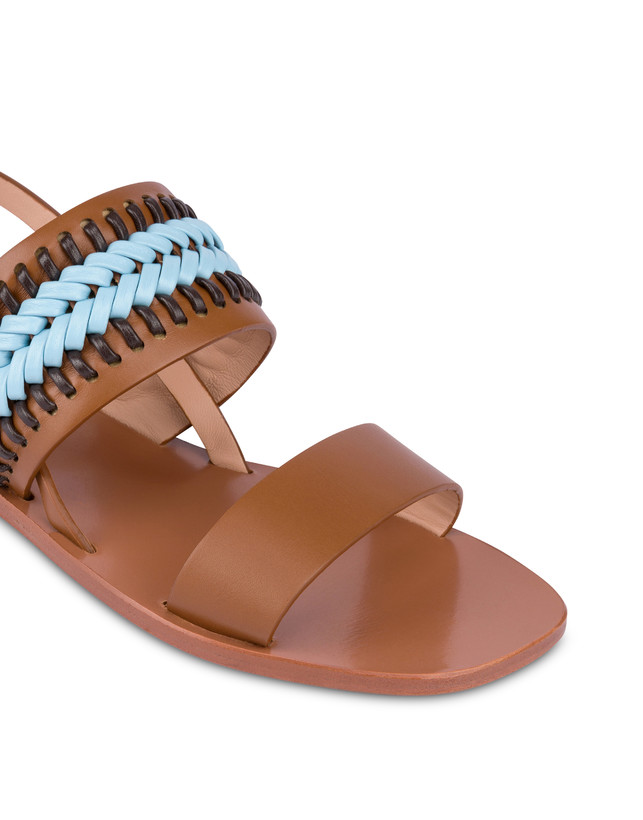 Flache Sandalen aus Rodeo-Kalbsleder Photo 4