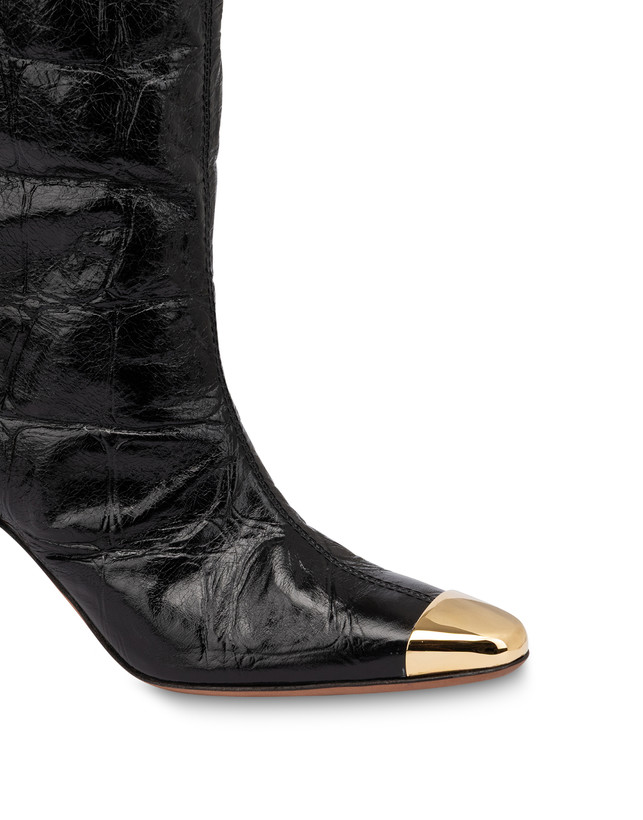 Muse Boot in Crocodile Print Calfskin Photo 4