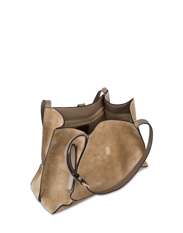 Austin Small Double Handle Bag in Split Leather Photo 3 Austin Small Double Handle Bag in Split Leather Photo 3