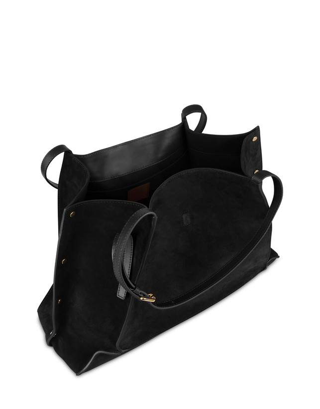 Austin Small Double Handle Bag in Split Leather Photo 3 Austin Small Double Handle Bag in Split Leather Photo 3
