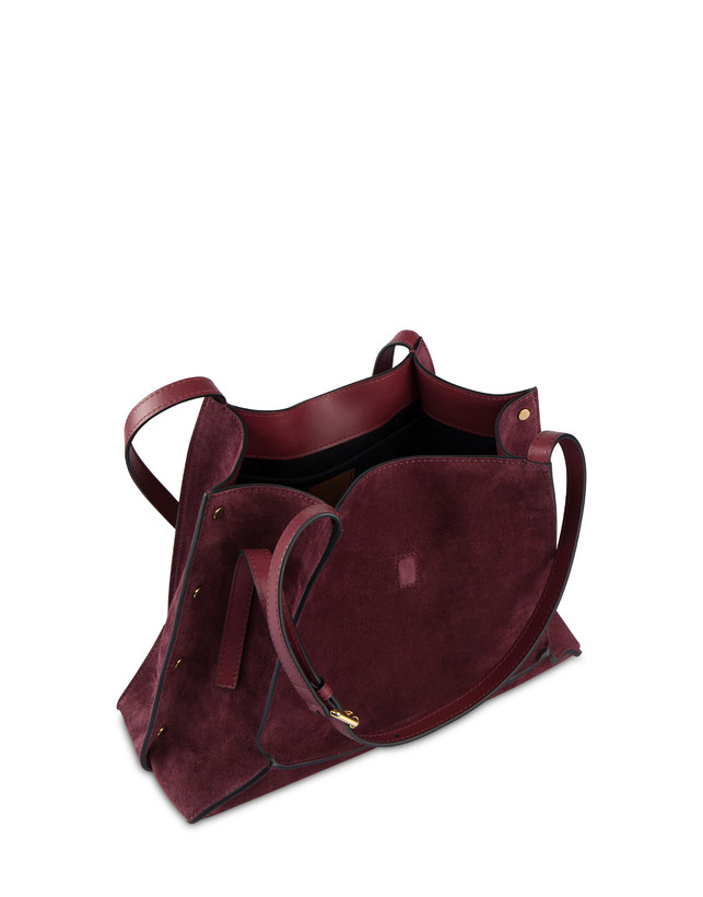 Austin Small Double Handle Bag in Split Leather Photo 3 Austin Small Double Handle Bag in Split Leather Photo 3