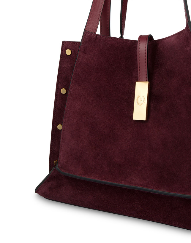 Austin Small Double Handle Bag in Split Leather Photo 4 Austin Small Double Handle Bag in Split Leather Photo 4