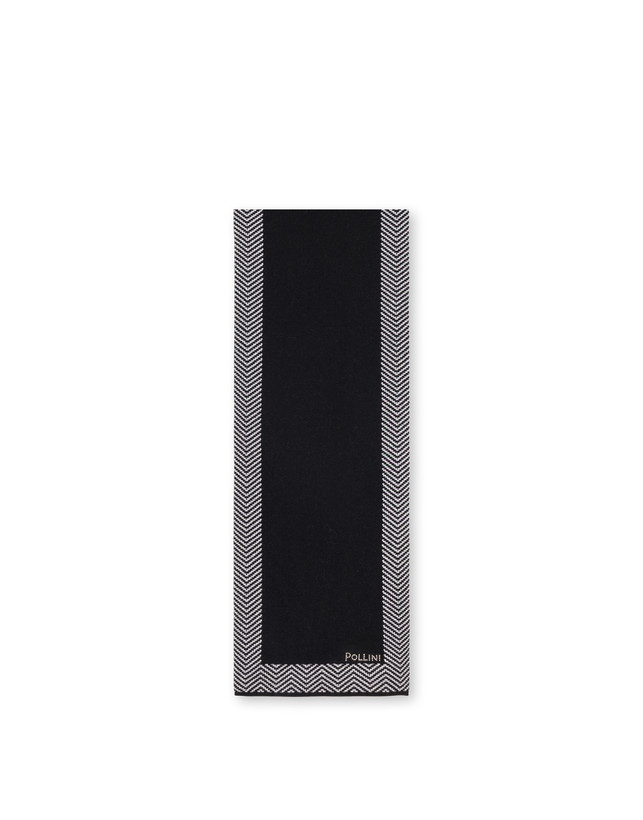 Schal aus Wollmischung mit Chevron-Druck Photo 1