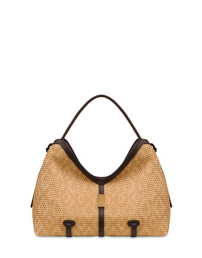 Shoulder Bag “Essence” in raffia. Photo 1
