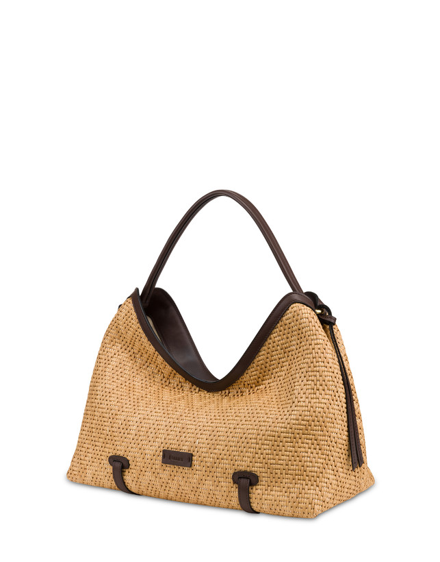 Shoulder Bag “Essence” in raffia. Photo 2