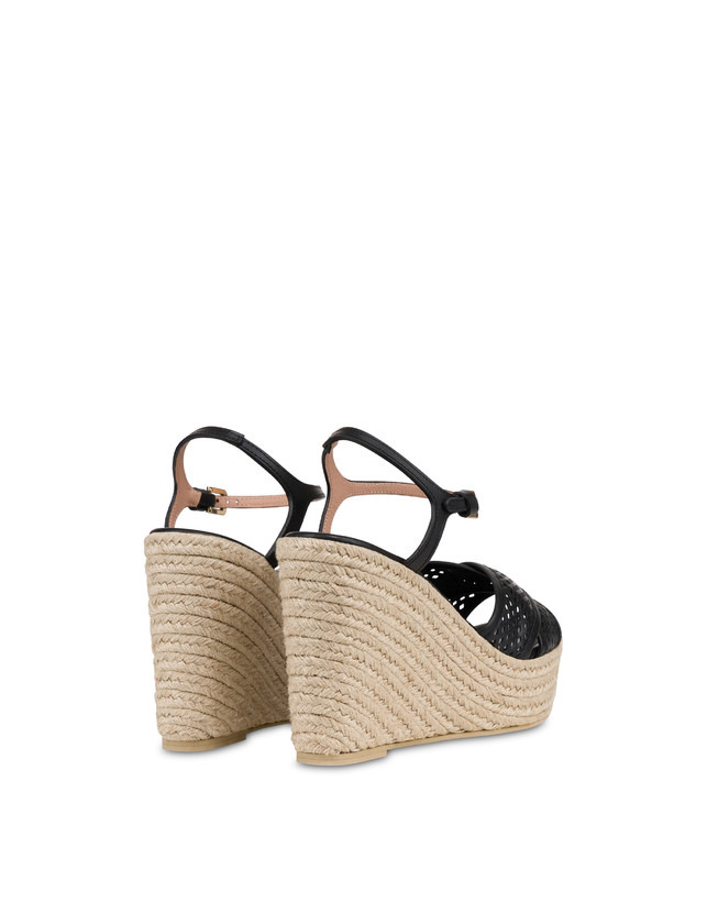 Sandalo Wedge Glam in Vitello Photo 3