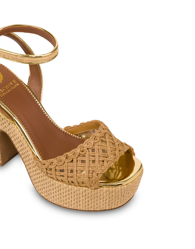 Muse Sandal in Raffia Photo 4
