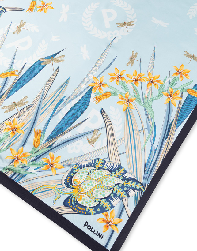Foulard In Seta Con Stampa floreale Photo 3