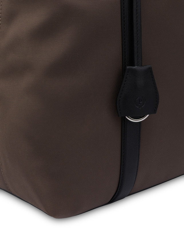 Borsa a spalla in nylon e vitello Photo 4