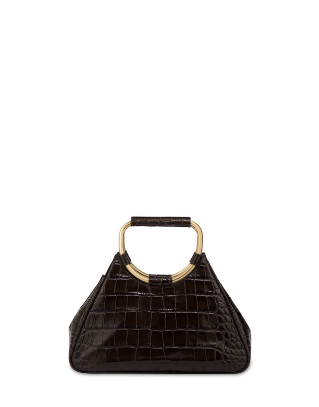 Armour handbag in crocodile print calfskin Photo 1