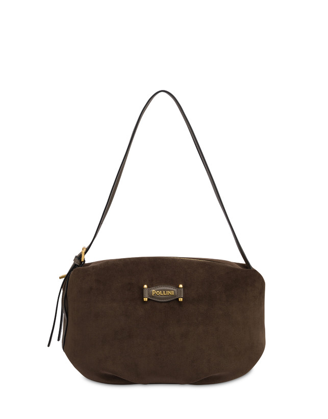 Borsa a spalla Wrap in fabric suede e plain pu Photo 1