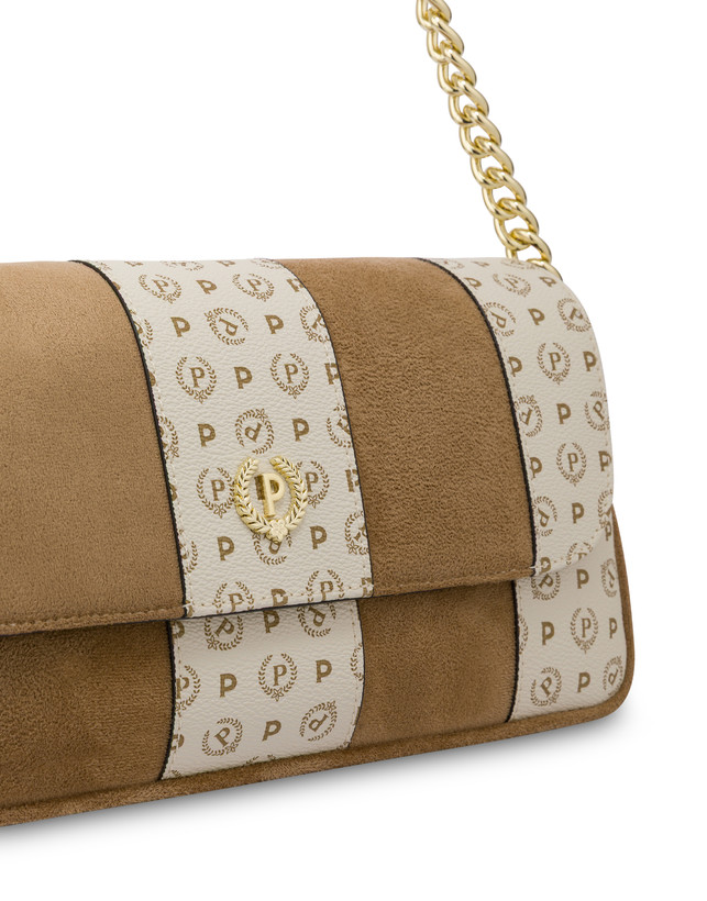 Borsa a spalla Interplay in fabric suede ed Heritage pvc Photo 4