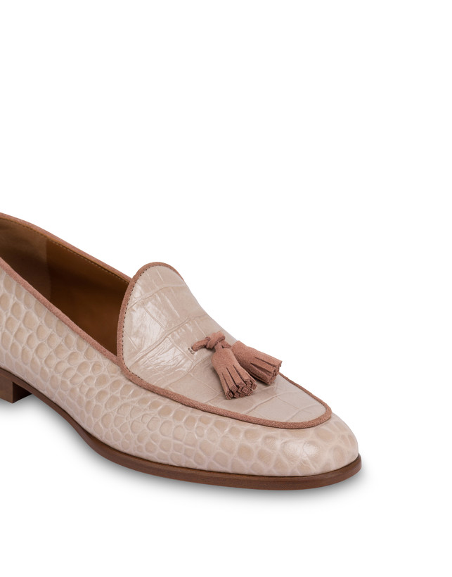 Belgian Shoes Outline in vitello stampa cocco e crosta Photo 4