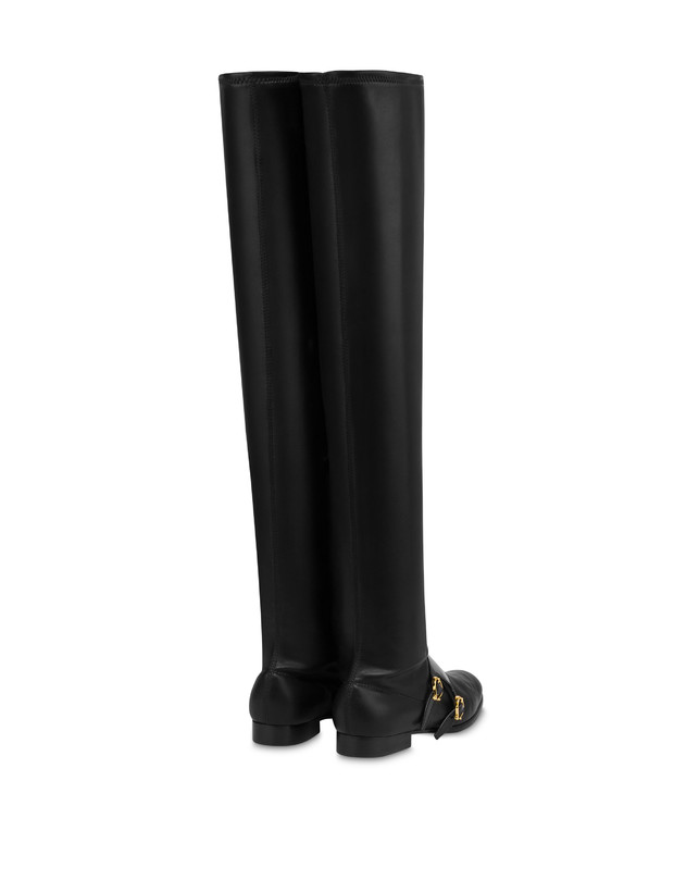 Stivale over the knee Kaleido in soft pu e vitello Photo 3