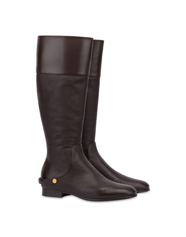 Stivale Jockey flat in vitello bottalato Photo 2