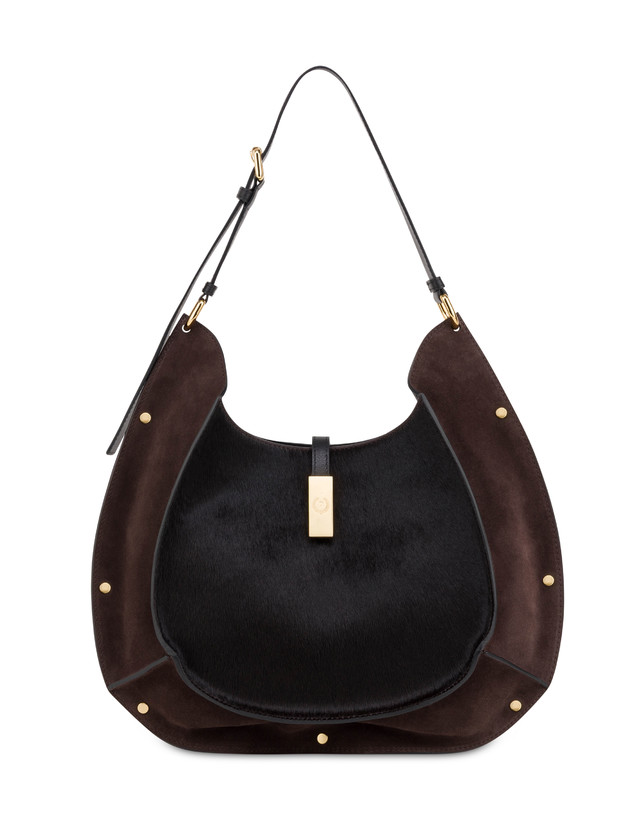 Austin Shoulder Bag in Crust Pony Skin and Calfskin Photo 1