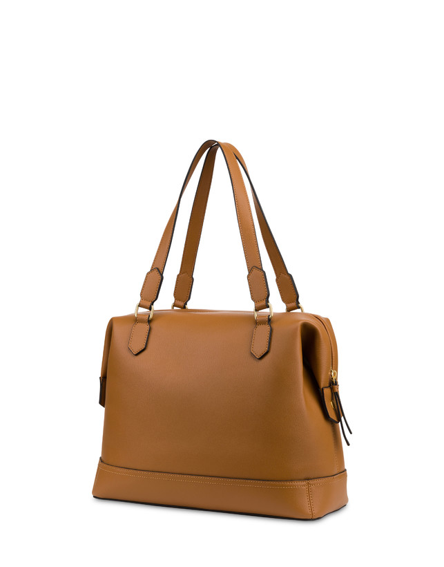 Barrel Bag Crown in Grained Pu Photo 2
