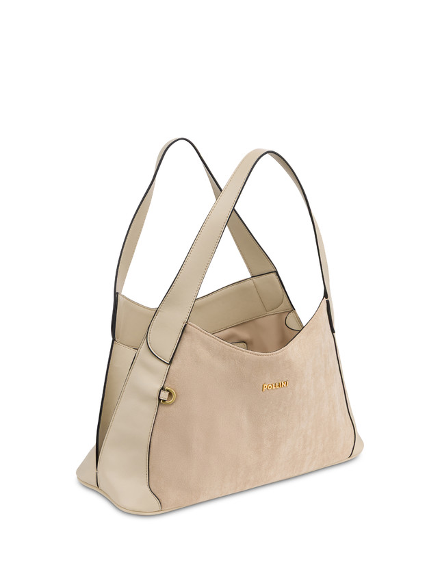 Sabrina Medium Hobo Bag in Faux Suede Photo 3