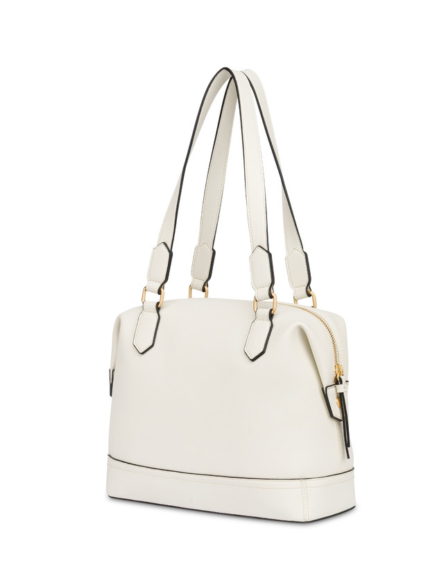 Barrel Bag Crown in Grained Pu Photo 2