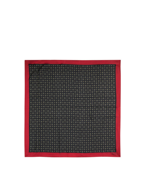 Foulard In Raso Heritage Logo Classic Nero/lacca