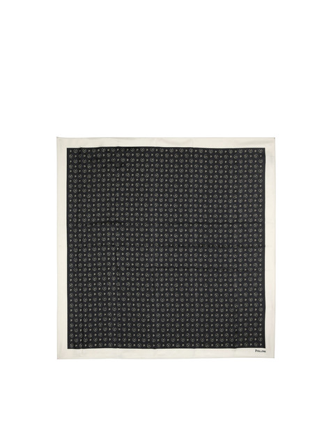 Foulard In Raso Heritage Logo Classic Nero/avorio