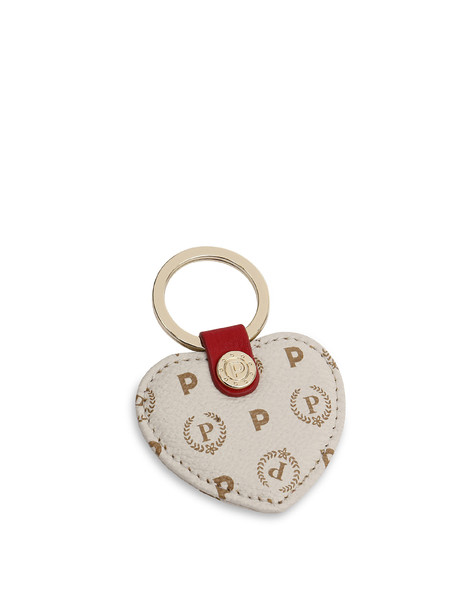 Portachiavi Cuore Heritage Logo Classic Avorio/lacca