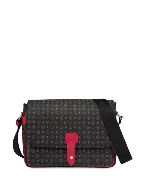 Heritage Pvc Shoulder Bag Black/laky Red