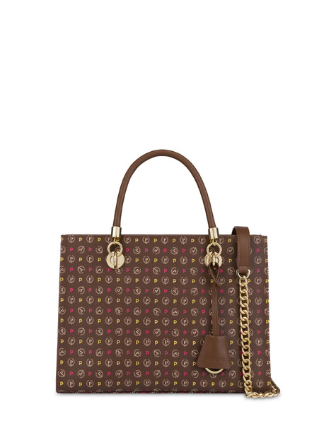 Shopping Bag Heritage Logo Classic Multicolor/marrone