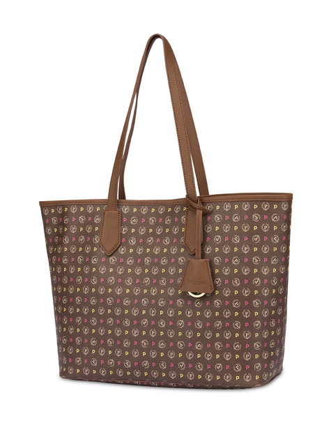 Borsa Shopping Heritage Logo Classic Multicolor/marrone