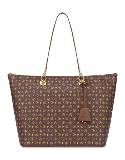 Shopping Bag Heritage Logo Classic Multicolor/marrone