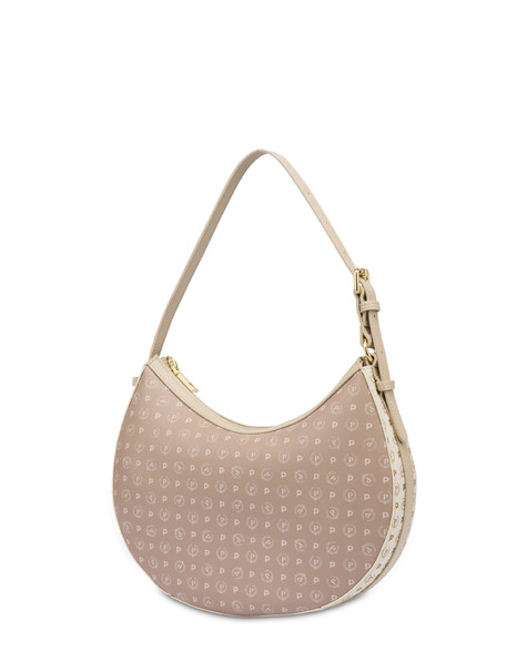 Hobo Bag In Pvc Heritage Soft Touch Avorio/beige/ghiaccio