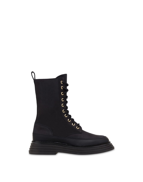 Combat Boot In Nabuk Stairway Nero