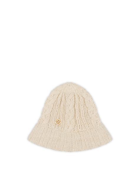 Cappello In Misto Lana Beige