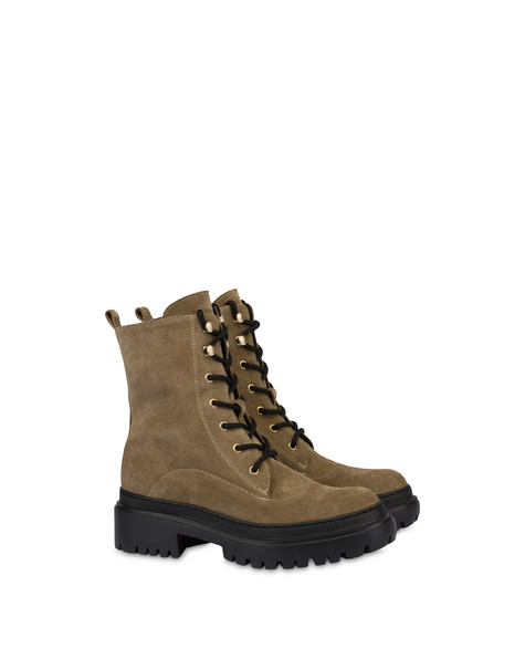 Combat Boot In Crosta Winter Step Sabbia