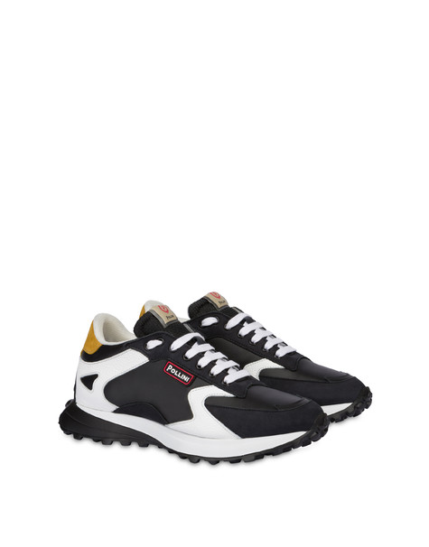 Sneakers Con Suola Chunky Bold Running Nero/nero/bianco/nero/senape