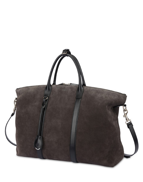 The New Touch Double-handle Bag In Nubuck Leather 