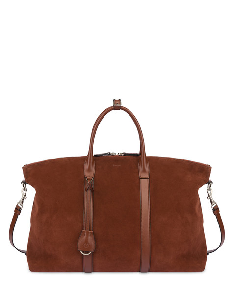 The New Touch Double-handle Bag In Nubuck Leather 