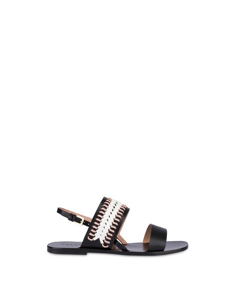 Flache Sandalen Aus Rodeo-kalbsleder 