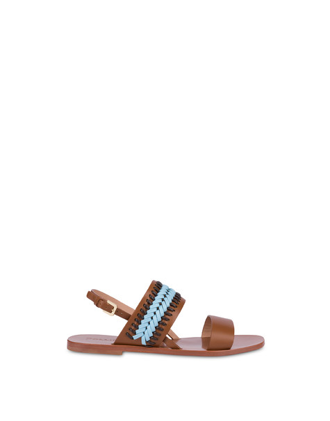 Flache Sandalen Aus Rodeo-kalbsleder 