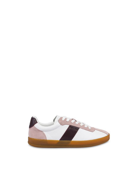 Sneakers Venus In Vitello Bianco/antico/amaranto