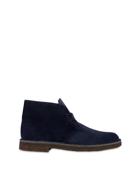Preppy Desert Boot In Split-grain Leather Blue
