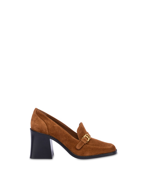 Janet Pump In Split Leather Hide