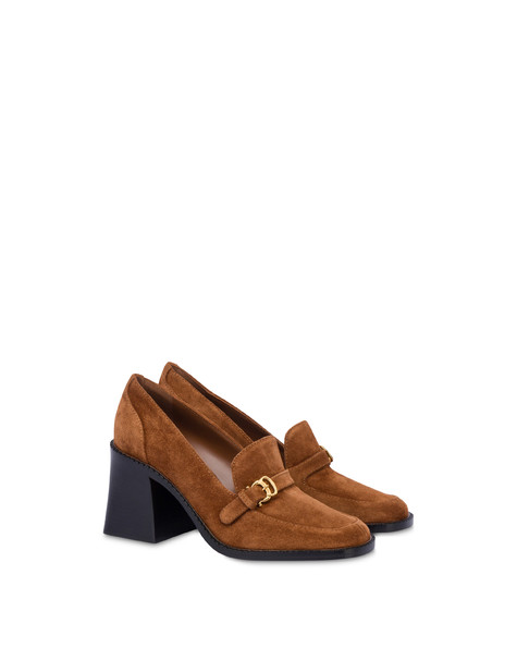 Janet Pump In Split Leather Hide