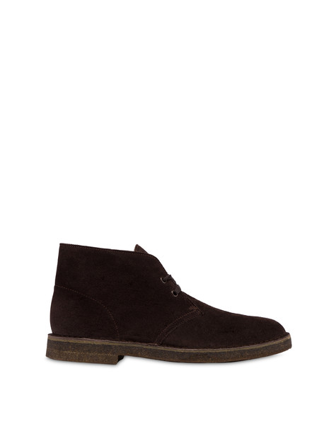 Preppy Desert Boot In Split-grain Leather Dark Brown