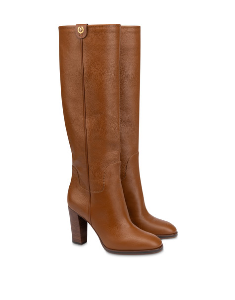 Core Riding Boot In Tumbled Calfskin Hide